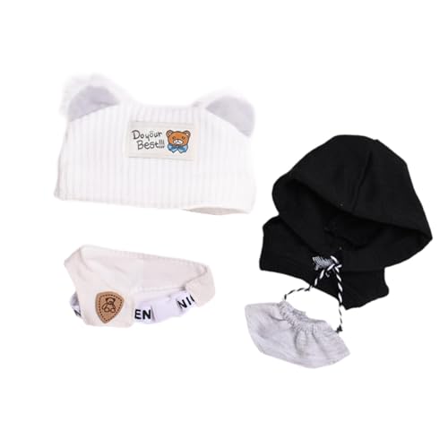 Perfeclan 15 cm große Puppenkleidung aus Plüsch, Sweatshirt-Set für Puppen, weiches, stylisches Anziehspielzeug mit Mütze, Freizeitkleidung, Foto-Requisiten, von Perfeclan