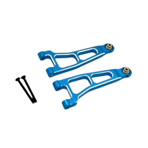 Perfeclan 2 Stücke 1/12 RC -Auto vorne Schwung Arm RC Suspension Arm DIY ACCS Aluminiumlegierung Ersatz für UD1201 UD1202 LKWs Fahrzeuge, Blau von Perfeclan