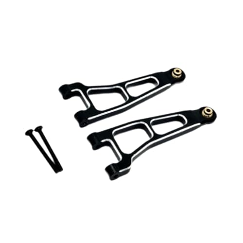 Perfeclan 2 Stücke 1/12 RC -Auto vorne Schwung Arm RC Suspension Arm DIY ACCS Aluminiumlegierung Ersatz für UD1201 UD1202 LKWs Fahrzeuge, Schwarz von Perfeclan