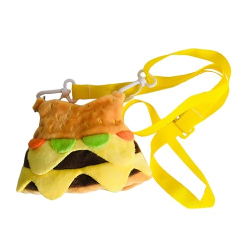 Perfeclan 20 cm große Puppenkleidung aus Plüsch, stilvolle Kostüme, Anziehsachen, Zubehör für Plüschpuppen, Foto-Requisiten, DIY-Zubehör für Stofftiere, süß, Hamburger von Perfeclan