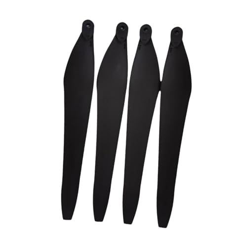 Perfeclan 4 Stück RC-Propeller, multifunktional, praktischer Schnellverschluss, x9 -Propellerblätter 36190 für Quadcopter-Drohnenbeschläge, Schwarz von Perfeclan