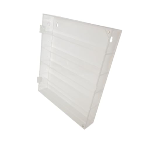 Perfeclan 5-stufige Acryl-Vitrine, transparenter Aufbewahrungsorganisator, staubdichte Wandhalterung und Desktop-Vitrine für Arbeitsplattenschrank von Perfeclan