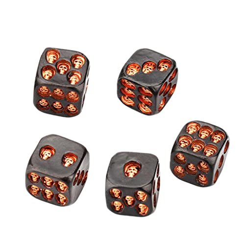 Perfeclan 5pcs Dice 6 Sided KTV Entertainment Leisure Toys Favour FavorMöbel & Wohnen, Feste & Besondere Anlässe, Party & Eventdekoration!, Gold, 18 mm von Perfeclan