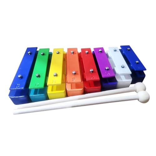 Perfeclan 8-Noten-Glockenspiel, Xylophon, Hand-Auge-Koordination, Schlaginstrument, Musikspielzeug für Kindergarten- und Vorschulkinder von Perfeclan
