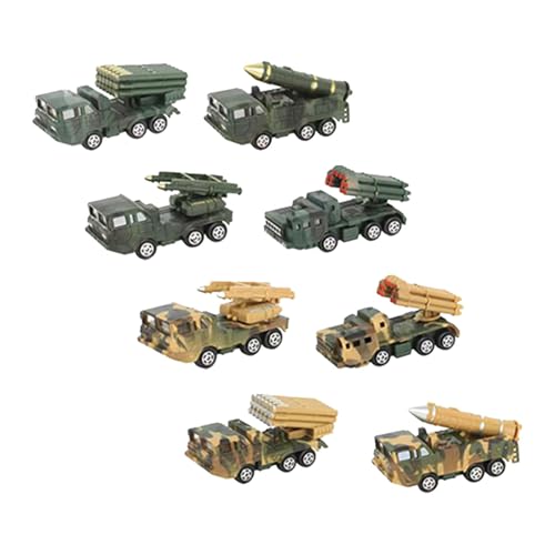 Perfeclan 8 Stück Miniatur-LKW-Modelle im Maßstab 1:64, Mini-Fahrzeug, Miniatur-Szene, Dekor-Sammlung, Transport-Spielzeugauto-Modell für Kinder von Perfeclan