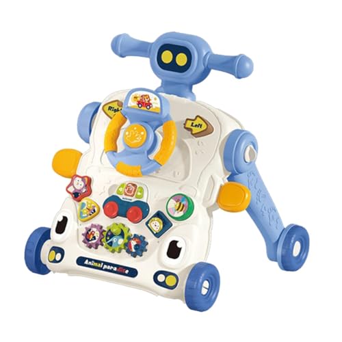 Perfeclan Baby Kleinkinder Push Spielzeug Lernen Walking Spielzeug Frühen Lernen Push Spielzeug Lustige Geschenk Infant Spielzeug Kleinkinder, 3 in 1 Blue von Perfeclan