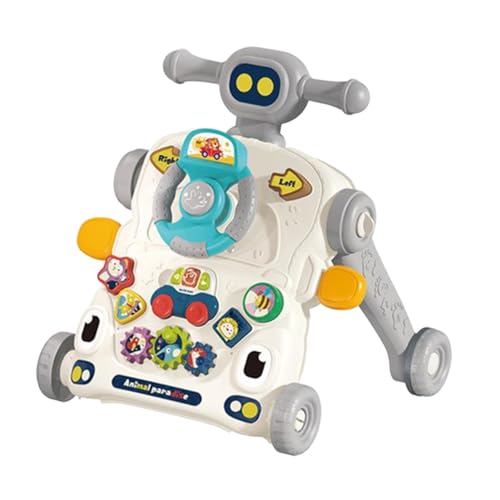 Perfeclan Baby Kleinkinder Push Spielzeug Lernen Walking Spielzeug Frühen Lernen Push Spielzeug Lustige Geschenk Infant Spielzeug Kleinkinder, 3 in 1 Grey von Perfeclan