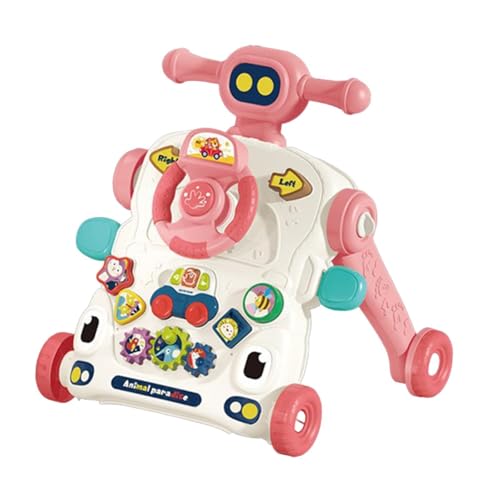 Perfeclan Baby Kleinkinder Push Spielzeug Lernen Walking Spielzeug Frühen Lernen Push Spielzeug Lustige Geschenk Infant Spielzeug Kleinkinder, 3 in 1 Pink von Perfeclan