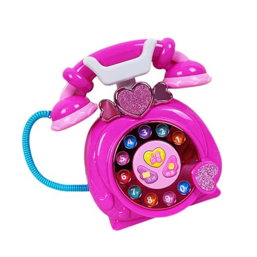 Perfeclan Baby-Telefon-Spielzeug für Kinder, Musikspielzeug, Geschenk, Hand-Augen-Koordination, Rollenspiel, Prinzessinnen-Telefon, Baby-Telefon-Spielzeug für von Perfeclan