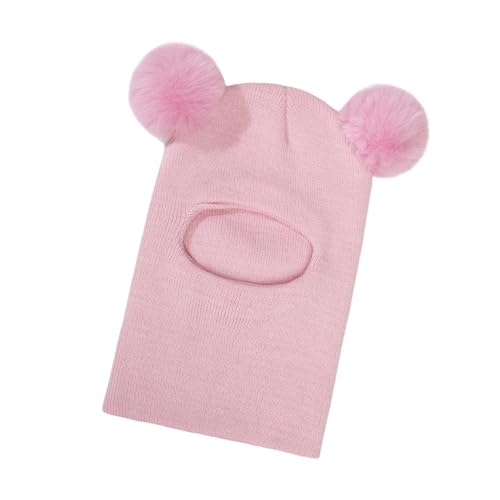 Perfeclan Baby-Wintermütze, Schneemütze für Kleinkinder, süße, Winddichte, Trendige Unisex-, Rosa von Perfeclan