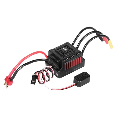 Perfeclan Bürstenloser Motor Elektrischer Drehzahlregler RC-Zubehör Fernbedienung Auto ESC Sensorlos Einstellbar für LKW Spielzeug-LKW, Style B von Perfeclan