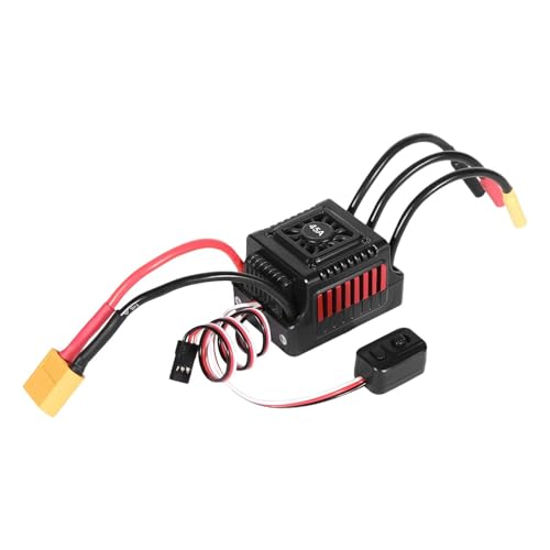 Perfeclan Bürstenloser Motor Elektrischer Drehzahlregler RC-Zubehör Fernbedienung Auto ESC Sensorlos Einstellbar für LKW Spielzeug-LKW, Style D von Perfeclan