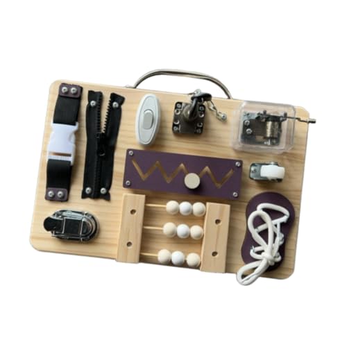 Perfeclan Busy Board, sensorische Brettspiele, Vorschullernen, Früherziehung, Reisespielzeug, sensorisches Spielzeug für, Jungen und Mädchen im Alter von, Style A Perfeclan Busy Board, sensorische Brettspiele, Vorschullernen, Früherziehung, Reisespielzeug, sensorisches Spielzeug für, Jungen und Mädchen im Alter von, Style A von Perfeclan
