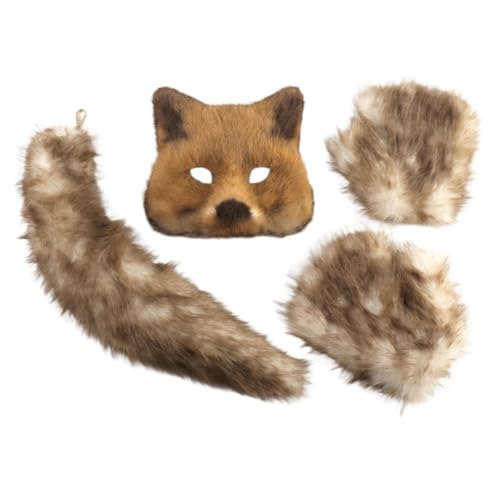 Perfeclan Cosplay Kostüm Set Kostüm Tierform für Geschenk Party Favors, Braun Perfeclan Cosplay Kostüm Set Kostüm Tierform für Geschenk Party Favors, Braun von Perfeclan