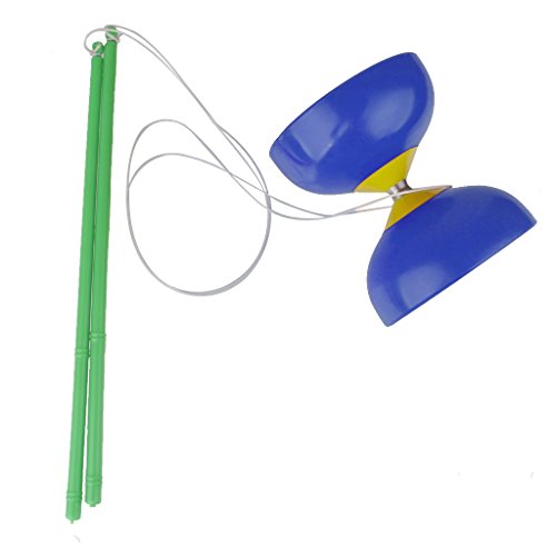 Perfeclan Diabolo Jonglieren Spielzeug Jonglagespiel Kinder Geschenk, Blau von Perfeclan