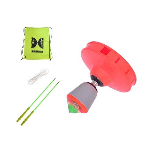 Perfeclan Diabolo-Spielzeug, chinesisches JoJo-Set, tragbar mit Diabolo-Stäben, Diabolo-Ball-Spielzeug, Jonglierspielzeug für Park, Anfänger, Erwachsene, Rot von Perfeclan