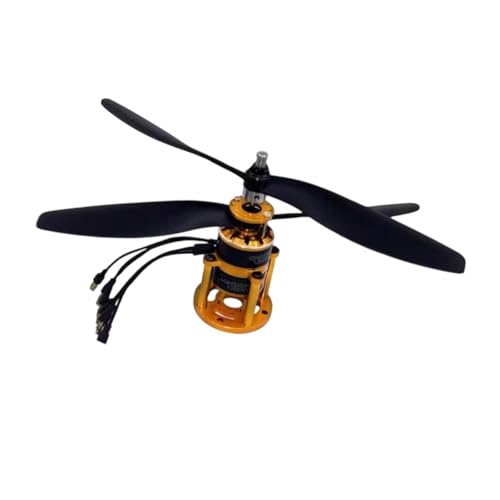 Perfeclan Doppelpropeller RC-Flugzeugmotor-Kit Professionelles komplettes Motoren-RC-Flugzeug-Hubschraubermotor-Propeller-Set für RC-Flugzeugsegelflugzeug, Motor von Perfeclan