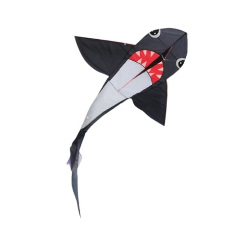 Perfeclan Drachen in Haiform, extragroß, leicht zu fliegen, buntes Flugspielzeug, Einleinerdrachen für Park, Strand, Anfänger, Outdoor, Hof Perfeclan Drachen in Haiform, extragroß, leicht zu fliegen, buntes Flugspielzeug, Einleinerdrachen für Park, Strand, Anfänger, Outdoor, Hof von Perfeclan