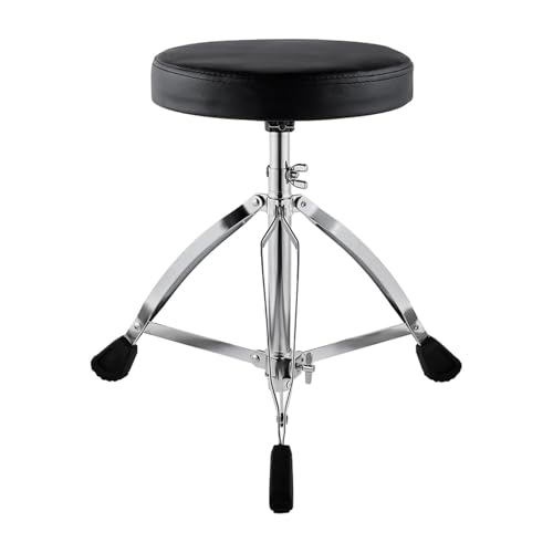 Perfeclan Drum Chair Runder Sitz, 5-Gang-Einstellung, rutschfeste Füße, Drum Seat Hocker, für die Leistung von Übungskünstlern von Perfeclan