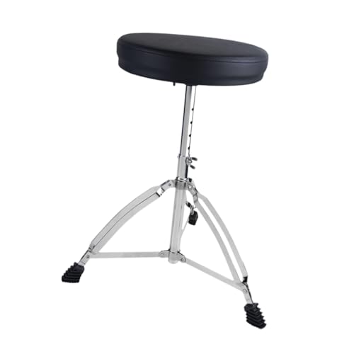 Perfeclan Drum Throne Drum Stuhl Tragbarer Heavy Duty Bequemer Drum Sitz Hocker Gepolsterter Sitz Drum Hocker für Musiker Schlagzeuger Übung von Perfeclan