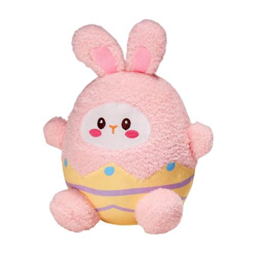 Perfeclan Easter Eggshell Kaninchen Stofftiere weiche Ornamentsammlungen Hasenpuppe Plüsch Kaninchenspielzeug für Mädchen Jungen Geburtstag Urlaub, Rosa von Perfeclan