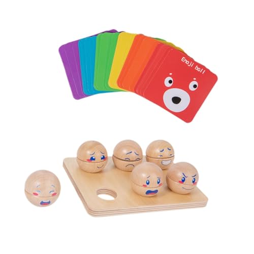 Perfeclan Emotion Expression Ball Interaktive Bausteine Block Sortierung Frühes Lernen Puzzle Spiel Frühe Bildung Puzzle Spielzeug Kinder von Perfeclan