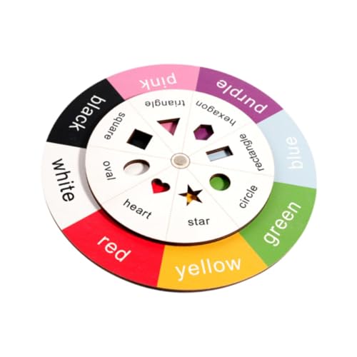 Perfeclan Farbformsortierrad, Geschenk, Aufklärung, Lehrmaterial, pädagogisches Holzspielzeug zum Sortieren von Farben für, Mädchen, Jungen Perfeclan Farbformsortierrad, Geschenk, Aufklärung, Lehrmaterial, pädagogisches Holzspielzeug zum Sortieren von Farben für, Mädchen, Jungen von Perfeclan