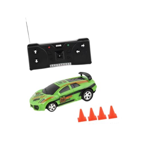 Perfeclan Ferngesteuertes Spielzeugauto, Mini-RC-Auto, kleines tragbares Spielzeugauto, funkgesteuertes Mikro-Rennauto im Maßstab 1/45, Hobby-Fahrzeugspielzeug, GrÜn von Perfeclan