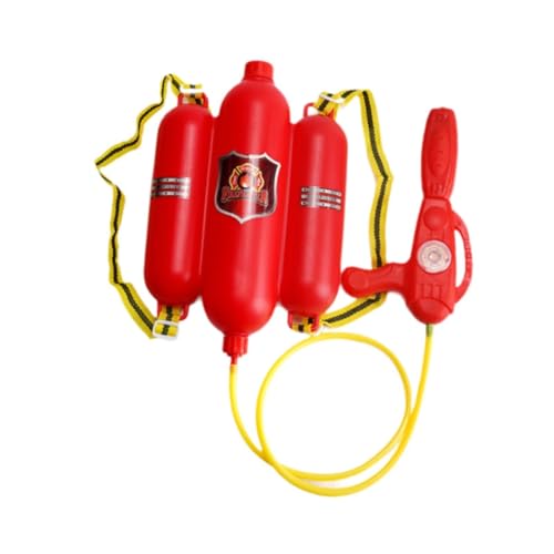 Perfeclan Feuerwehrmann-Spielset, Feuerwehr-Rucksack, Wasserspielzeug, Sommergeschenk, Wasserspielzeug, Garten-Poolspielzeug, Spielzeug für den Hinterhof von Perfeclan