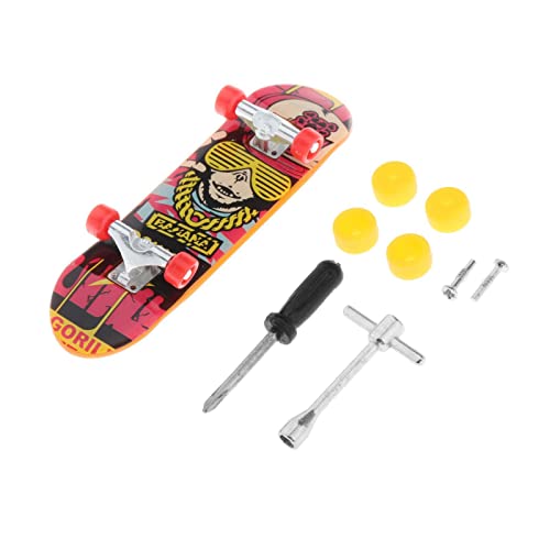Perfeclan Finger Board mit Anti-Slip Oberfläche, Legierung Halterung, Finger Skateboard Junge Kind Spielzeug Kinder Griffbretter mit Spielen Skateboard, Modell 2 Perfeclan Finger Board mit Anti-Slip Oberfläche, Legierung Halterung, Finger Skateboard Junge Kind Spielzeug Kinder Griffbretter mit Spielen Skateboard, Modell 2 von Perfeclan
