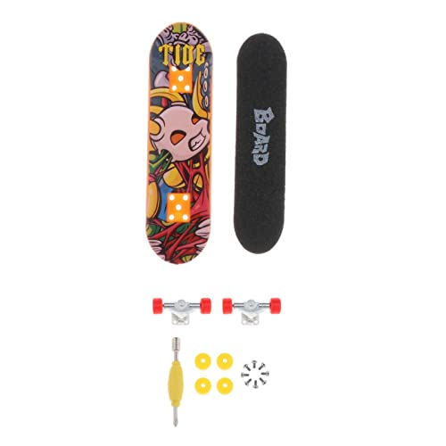 Perfeclan Finger Board mit Anti-Slip Oberfläche, Legierung Halterung, Finger Skateboard Junge Kind Spielzeug Kinder Griffbretter mit Spielen Skateboard, Modell 4 Perfeclan Finger Board mit Anti-Slip Oberfläche, Legierung Halterung, Finger Skateboard Junge Kind Spielzeug Kinder Griffbretter mit Spielen Skateboard, Modell 4 von Perfeclan