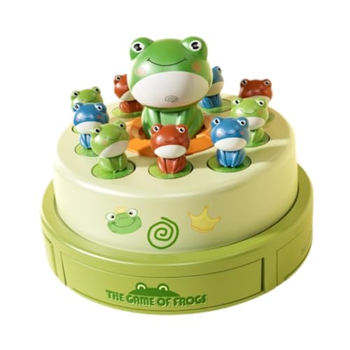 Perfeclan Frosch Spiel, Musikspiel, Lernspielzeug, Plattenspieler, Vorschulspielzeug, Familienspiel für 4–6 Jahre Alte Kinder von Perfeclan