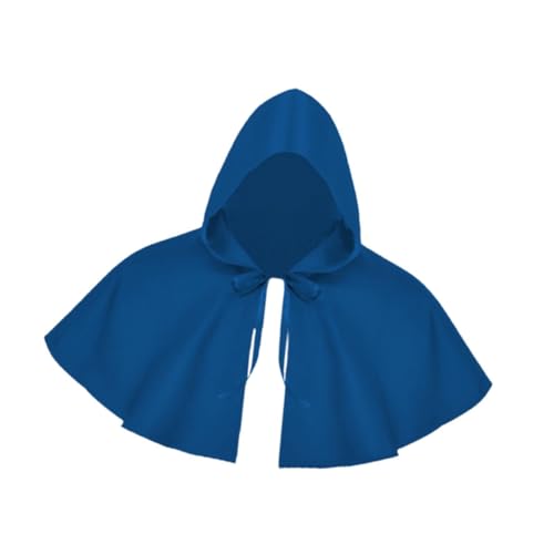 Perfeclan Halloween Capes Cosplay Requisiten Mittelalterliche Kapuzenumhänge für Bühnenauftritte, Blau von Perfeclan