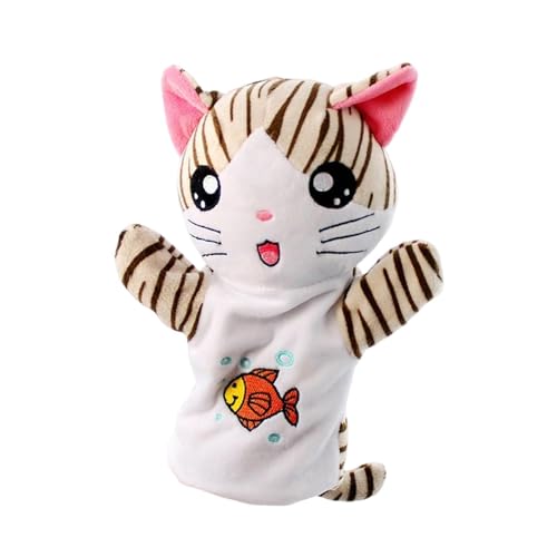 Perfeclan Handpuppe, Katzen-Ringhandschuh zum Spielen im Vorschulalter, pädagogisches Plüschtier, Plüschspielzeug für Rollenspiele, Indoor-Übung, Kätzchen Perfeclan Handpuppe, Katzen-Ringhandschuh zum Spielen im Vorschulalter, pädagogisches Plüschtier, Plüschspielzeug für Rollenspiele, Indoor-Übung, Kätzchen von Perfeclan