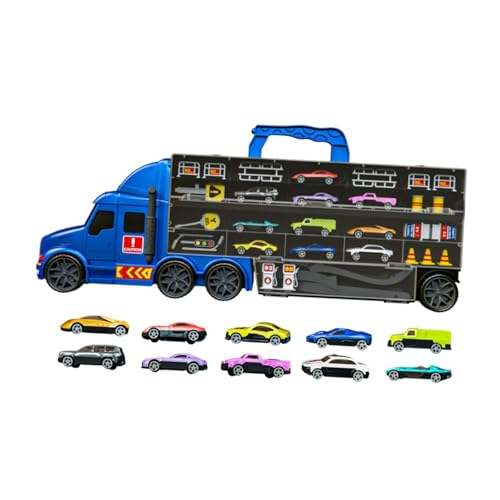 Perfeclan Hauler Track Ejection Car Autos Lagerung und Transporter Spielzeug-LKW, Träger-LKW-Spielzeug für Kinder, für Kinder, Jungen, Mädchen, Kleinkinder, Blau von Perfeclan