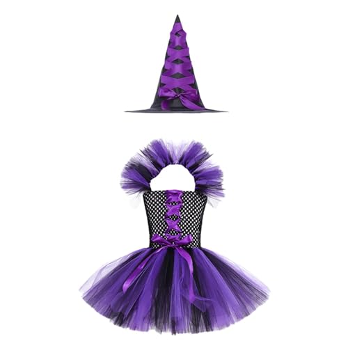 Perfeclan Hexenkostüm für Mädchen, Prinzessinnenkleid, Bühnenauftritt, Cosplay-Kleid, L von Perfeclan