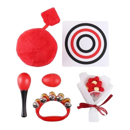 Perfeclan Hohe Kontrast Babyspielzeug mit Flitzkarten, frühe Entwicklung visueller Ball Maracas Egg Shaker Rasseln Spielzeug für 3-6 Monate Jungen Mädchen von Perfeclan