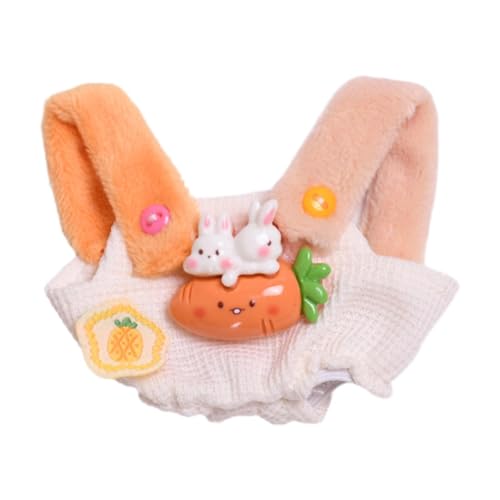 Perfeclan Hosenträger-Outfits für Puppen, handgefertigtes Kostüm für 15 cm große Jungenpuppen, Kindergeschenke, Karotte von Perfeclan