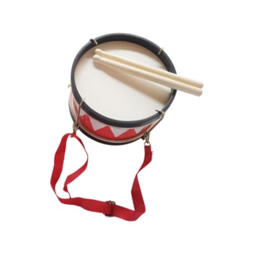 Perfeclan Kinder-Snare-Drum-Set, Trommelspielzeug, 2 Trommelstöcke, Lernspielzeug, Kinder-Schlaginstrument, Musikkunst für den Kindergarten, Zuhause, Jungen und, Rot von Perfeclan