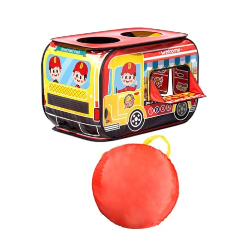 Perfeclan Kinder Spielen Zelt Spielhaus Spielzeug Geburtstagsgeschenk Burgerwagen Kinderschloss für Spiele Outdoor Indoor Garten Camping Jungen und Mädchen von Perfeclan