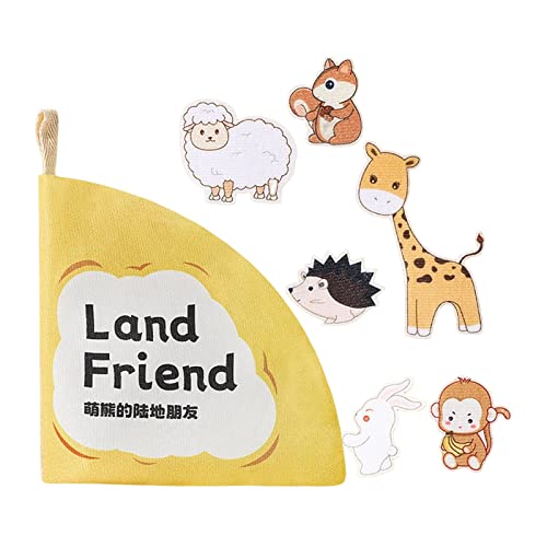 Perfeclan Kinderbuch mit bunten Illustrationen - Interaktives Lernspielzeug für Babys und Kleinkinder, Landfreund von Perfeclan