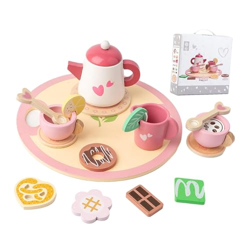 Perfeclan Kleine Mädchen Tea Time Spielset Kleinkinder Nachmittagstee-Party pädagogische Spiele für Jungen Mädchen, Style B von Perfeclan