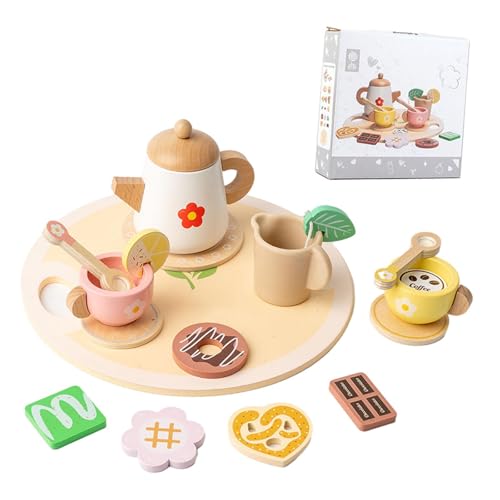 Perfeclan Kleine Mädchen Tea Time Spielset Kleinkinder Nachmittagstee-Party pädagogische Spiele für Jungen Mädchen, Style C von Perfeclan