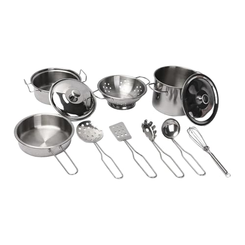 Perfeclan Küche Rollenspiel Spielzeug Spielset Töpfe und Pfannen Kinderzimmer Mini Edelstahl Kochutensilien Kochspielzeug Kinderkoch Tragbar Perfeclan Küche Rollenspiel Spielzeug Spielset Töpfe und Pfannen Kinderzimmer Mini Edelstahl Kochutensilien Kochspielzeug Kinderkoch Tragbar von Perfeclan