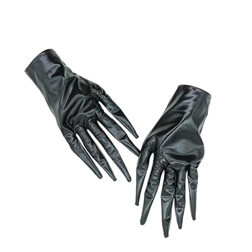 Perfeclan Kurze Handschuhe, modische Cosplay-Handschuhe für Hochzeit, Oper, Weihnachten, Tanzbekleidung für Damen von Perfeclan