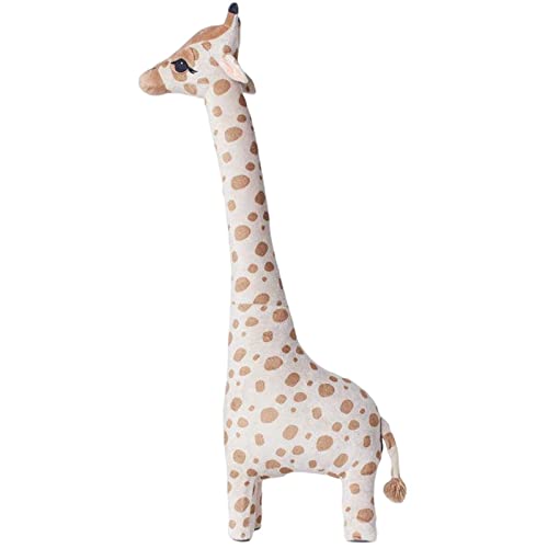 Perfeclan Kinder Kuschel Plüschtier Giraffe Alpaka Puppenspielzeug Weiches niedliches Kuscheltier Partydekoration für Jungen Mädchen, 100CM Giraffe von Perfeclan