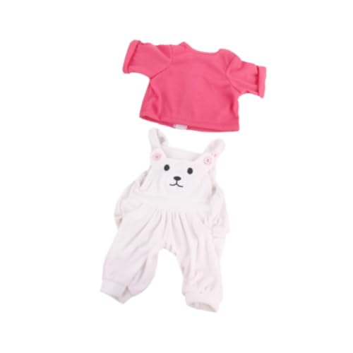 Perfeclan Mädchen Kleidung Rosa Overalls Bodysuit Doll Spielzeug Outfits Puppen -Kleidung Outfit Set für 22 -Zoll -Mädchen Dress Up up von Perfeclan