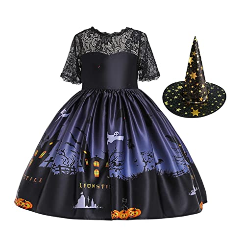 Perfeclan Mädchen Kostüm Kleid Kostüm Cosplay mit nhüten Kürbis Bedruckte Kleinkinder Kleider für Karneval, Rollenspiel, Urlaub, Höhe 150cm Perfeclan Mädchen Kostüm Kleid Kostüm Cosplay mit nhüten Kürbis Bedruckte Kleinkinder Kleider für Karneval, Rollenspiel, Urlaub, Höhe 150cm von Perfeclan