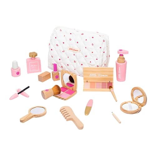 perfeclan Make-up-Set für Kinder, zum Rollenspiel, Make-up-Kits, Lernspielzeug mit Kosmetiktasche, Make-up-Spielzeug-Kits als Geschenk, Alter 3 4 5 + von Perfeclan