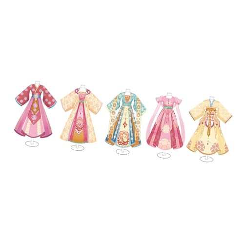 Perfeclan Materialset für antike chinesische Kleidung, Set zur Herstellung von Outfits, Entwicklung von Fähigkeiten, antikes Kostüm, stilvolles traditionelles, 5 Schaufensterpuppen Perfeclan Materialset für antike chinesische Kleidung, Set zur Herstellung von Outfits, Entwicklung von Fähigkeiten, antikes Kostüm, stilvolles traditionelles, 5 Schaufensterpuppen von Perfeclan